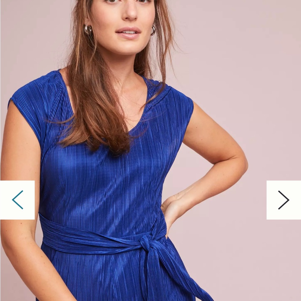 Anthropologie Blue Jumpsuit